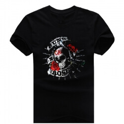 Guns And Roses Skull Logo Tshirt for Ladies