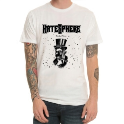 Hatesphere Band Rock T-Shirt Trắng Kim Loại Nặng Tee