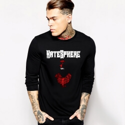 Hatesphere dài tay áo thun đội nhạc rock tee