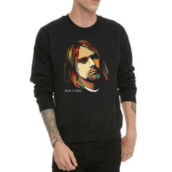 Nặng thịt Kurt Cobain áo phi hành đoàn cổ