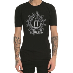 Heavy Metal In Flames Rock T-Shirt for Men