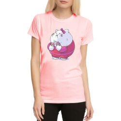 Kadınlar için Hello Kitty Sevimli Pembe T-Shirt