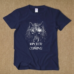 Casa Stark Wolf Tricou de iarna vine Tee