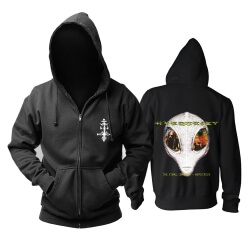 Pulover cu glugă cu hipocrisie Suedia Hoodie cu metal cu bandă punk