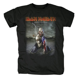 아이언 메이든 밴드 티셔츠 영국 금속 펑크 록 티셔츠