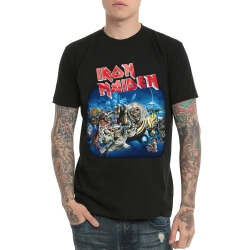 Iron Maiden Rock Band T-shirt til mænd