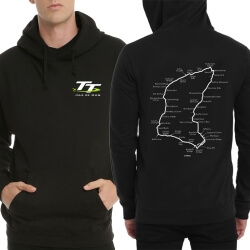 Isle of Man TT Logo Pullover Hoodie Black Men Sweatshirt