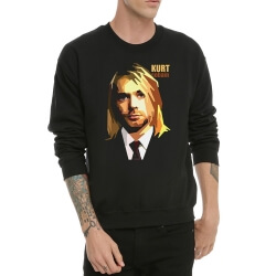 Kurt Cobain Rock Sweatshirt Sort XXL Hoodie