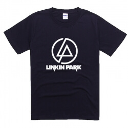 T-shirt branco do logotipo do Linkin Park dos homens