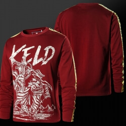 Lol Keld Hero T-shirt à manches longues rouge vin Tee