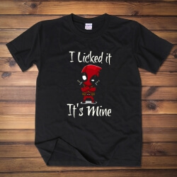 Love Deadpool "Tôi liếm nó, nó là của tôi" Tee Shirt