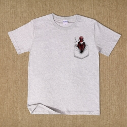 Lovely Deadpool T shirt manches courtes à manches courtes