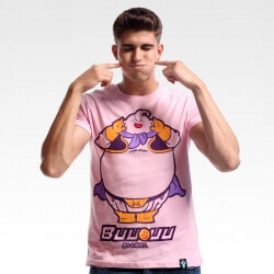 Precioso Dragon Ball Majin Buu camiseta rosa algodón camiseta