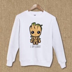 Lovely Guardians Of The Galaxy Characters Groot Hoodie