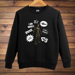 Lovely Guardians Groot Sweatshirt Noir Mens XXL à capuche à capuche
