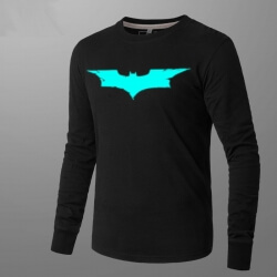 Luminous Batman Logo Tshirt Long Sleeve 