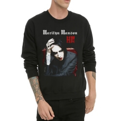 Marilyn Manson Black Crew Neck Sweatshrit