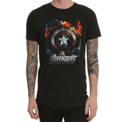 Marvel Avengers 2 캡틴 아메리카 T 셔츠