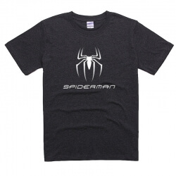 T-shirt do logotipo do homem-aranha da maravilha para homens