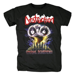 T gráfico do metal personalizado T-shirt eterno da devastação da faixa da destruição