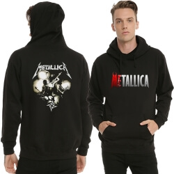Metallica Band Black Hooded Sweatshirt เสื้อกันหนาว