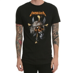 Metallica Skull Cow Head เสื้อยืดโลหะหนัก