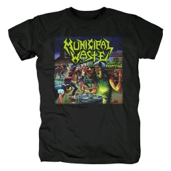 Kommunal affalds-T-shirt Metal Rock-skjorter
