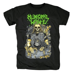Kommunal affalds-tee-metal Metal rock-t-shirt