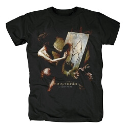 T-Shirt Tristania Darkest White in metallo con grafica in metallo