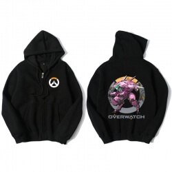 Overwatch D.va camisola Mens Black Hoodies