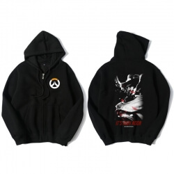 Surveillez Hero McCree Sweat shirts Mens Sweat à capuche noir