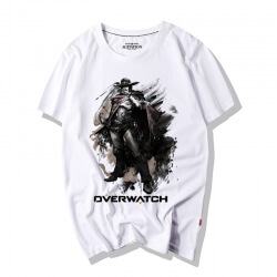  T-shirt Mccree imprimé à l'encre Overwatch