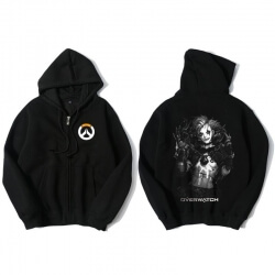 Overwatch Junkrat hoodie for unge sorte Sweat shirt