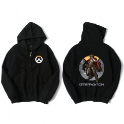 Overwatch Mccree hoodie mænd sort hættetrøjer