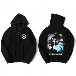 Overwatch ow Hanzo sweater Herre sort hættetrøjer