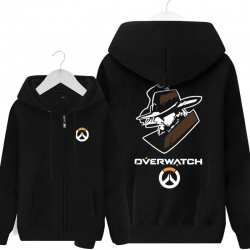 Overwatch OW Mccree Hoodie For Young Black Sweat Shirt