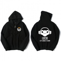 Overwatch ow soldat 76 hoodie til herre sort sweatshirt