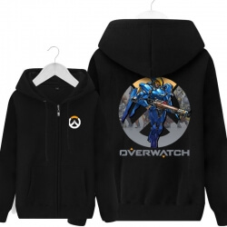 Overwatch Pharah hoodie til drenge sort sweater