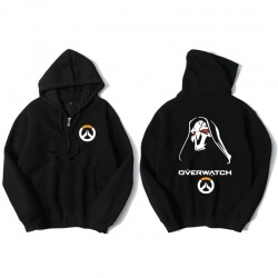 Overwatch Reaper roupas Mens preto hoody