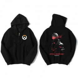 Overwatch soldado 76 Hooded camisolas homens capuz preto