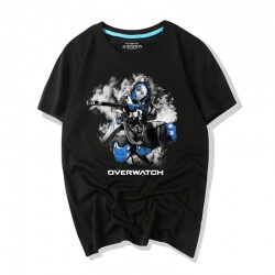  Overwatch 비디오 게임 Ana Ink Style T-Shirts 