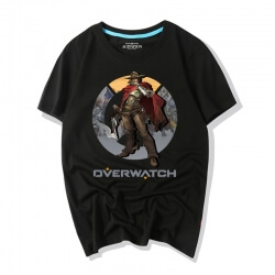  Overwatch 비디오 게임 Mccree T Shirts 