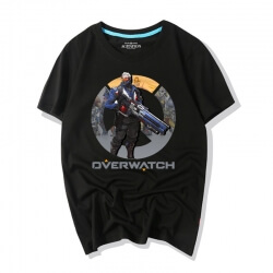  Overwatch 비디오 게임 Soldier 76 Tee Shirts 