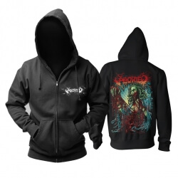 パーソナライズされたAborted Hoodieベルギーメタルロックスウェット