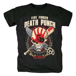 T-shirt personnalisé de punch à la mort à cinq doigts Chemises de groupe de hard rock en Californie