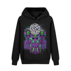 Sweatshirts cu muzică din metal cu glugă pentru primul contact cu inele personalizate ale lui Saturn