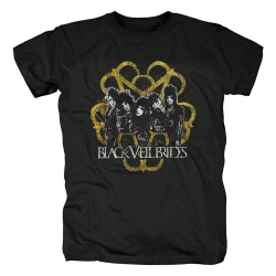 Personalizat Neagră Veil Trică Brides Tricou cu bandă Hard Rock Tee Grafice