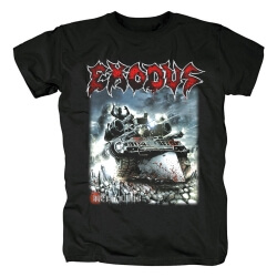 Kvalitet Exodus Band Skovlhovede Kill Machine Tee Shirts Uk Metal T-Shirt