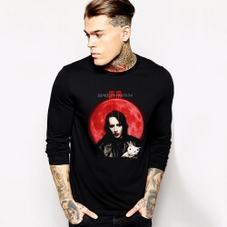 Calitate Marilyn Manson Black Tshirt pentru tineri