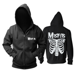 Quality Misfits Jarek Skull Hoodieハードロックメタルパンクスウェットシャツ